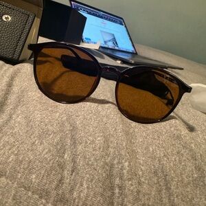 NEW WITH TAGS Braddell Orange Cat Eye Sunglasses WITH accessories